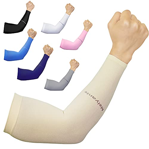 Skin Tone Arm Sleeves for Women (Beige-wrist)