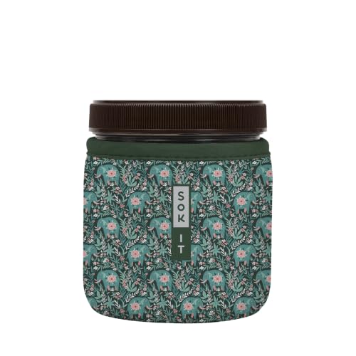IceCreamSok Insulated Neoprene Cover (Baby Elephant Walk / Fits Talenti 16oz Pints)