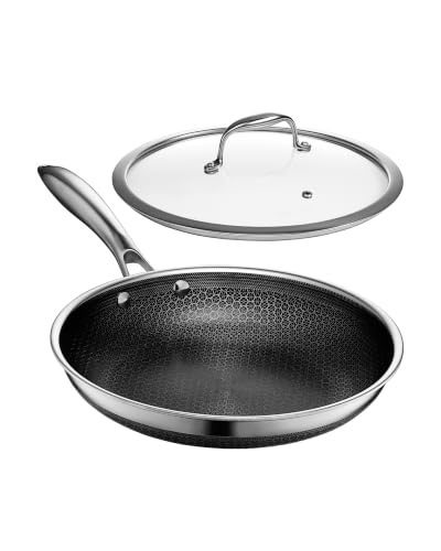 10" Hybrid Nonstick Frying Pan with Lid (Pan + Lid / 10-inch)