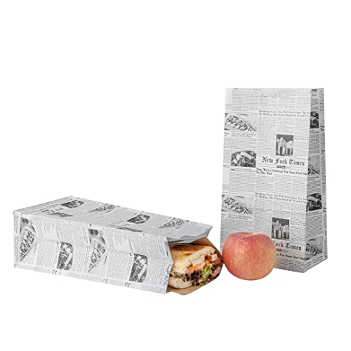 Bag Tek 4 Lb Disposable Lunch Bags (4 lb / Newsprint)