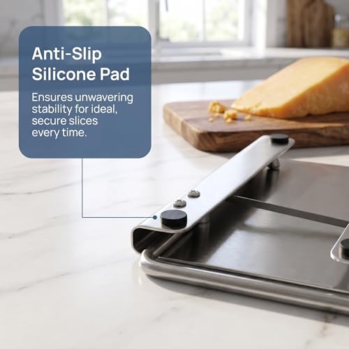 Cheese Slicer for Block Cheese with Blade (Convex Cheese Slicer)