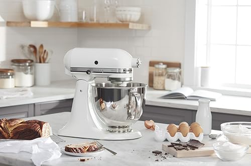 Artisan, 5-Qt Tilt Head Stand Mixer, KSM150PS, White (White)