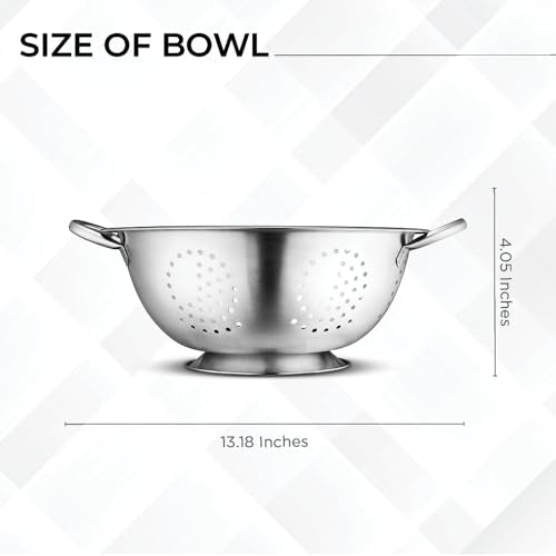 Set of 3 Stainless Steel Colanders (5 Count)