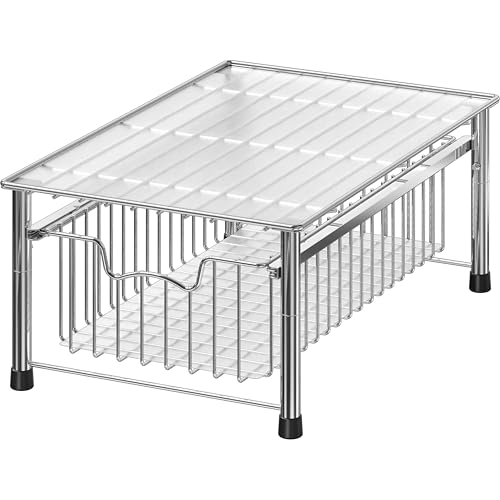 Stackable Basket Drawer (1-tier / Chrome)