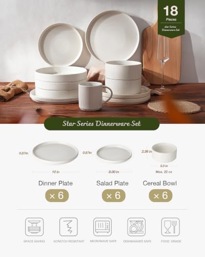Star Plates and Bowls Sets (Matte White)