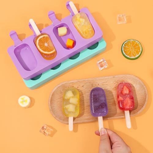 Popsicle Molds Set of 2 (Purple, Green)