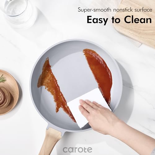 21pcs Ceramic Cookware Set (Grey Black / 21 Piece)