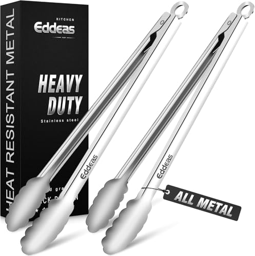 Grill Tongs 600 Degrees Heat Resistant 17 Inch Extra Long BBQ Tongs