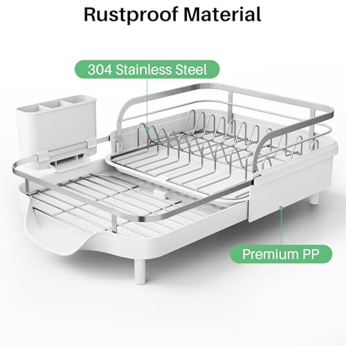 Expandable Dish Drying Rack for Kitchen Counter