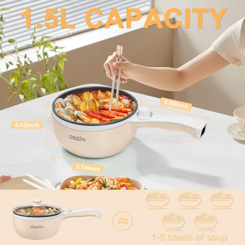 Electric Pot 1.5L Non (1.5 L (Without Steamer) / Beige)