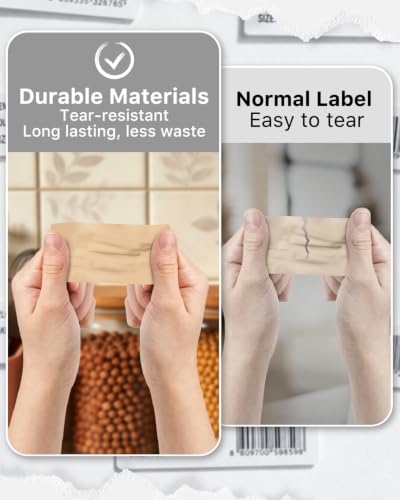 3x1 Inch Thermal Labels (3"x1" / Brown)
