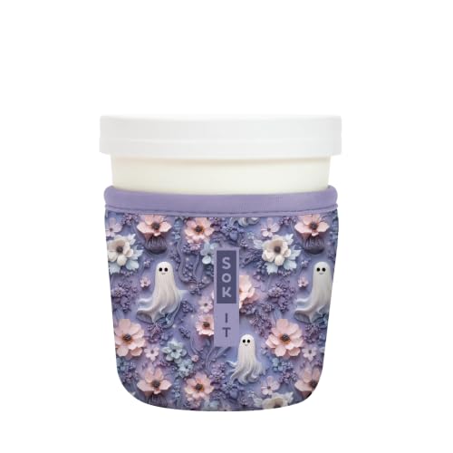 IceCreamSok Insulated Neoprene Cover (Ghostly Garden / Fits Tapered Pints)