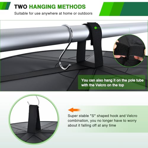 8 Layer Herb Drying Rack Hanging Mesh Foldable Plant Drying Racks 24" w Green Zipper Pruning Shears Gloves Dryer Hanging Rack for Herbs Seed Bud Fruit Clothes Grow Tent Closets Garden Outdoor