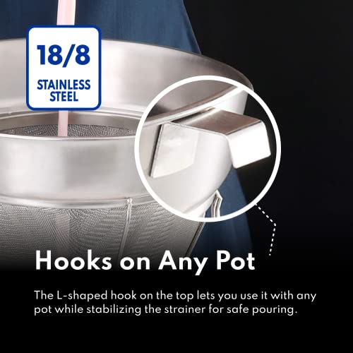 Reinforced Bouillon Strainer (8-Inch)