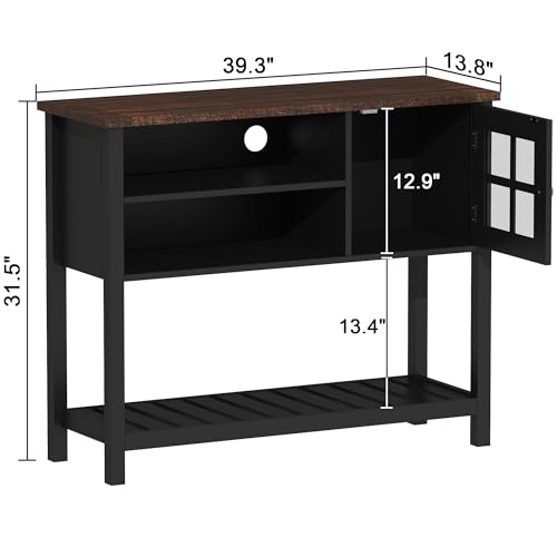 Farmhouse Coffee Bar Cabinet (Black)