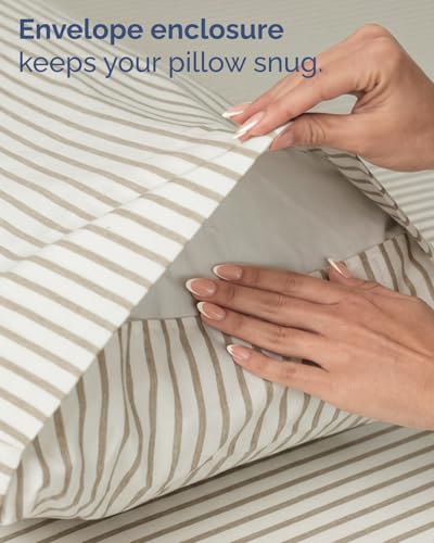 Twin Size 3 Piece Sheet Set (44 - Beige Stripes 2 / Twin)