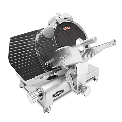 MS 12ET Commercial 420W Electric Meat Slicer 12 (Matt Silver Black)