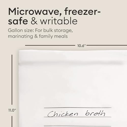 Compostable Gallon Zip Bags 30 Count