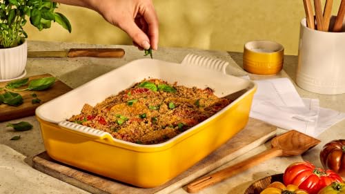 Stoneware Deep Rectangular Lasagna Dish (Nectar)