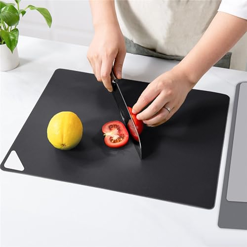 Flexible Plastic Cutting Boards for Kitchen (Multi Grey - S&M&L - 6)