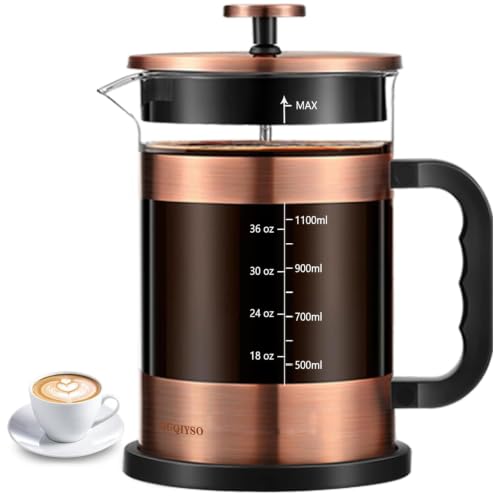 French Press Coffee Maker 51oz (New Style Copper / 51oz)