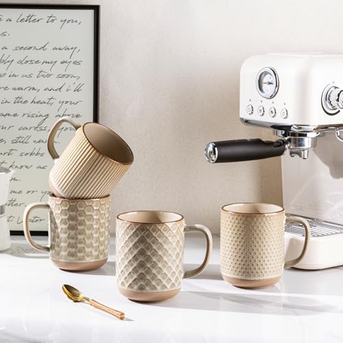 Coffee Mugs Set of 6 (Pale Khaki / Set of 6 (16 Ounces))