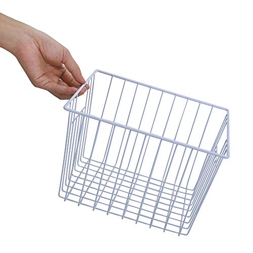 Freezer Baskets Storage Organizer (11in x 9.8in x 5.5in(4Pack) / White, 4Pack)