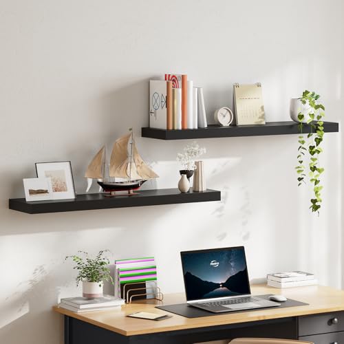 Floating Shelves for Wall (Black / 39.4 Inches)