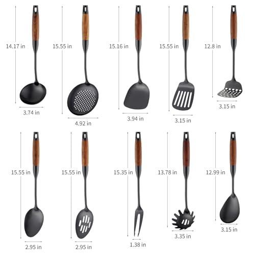18 10 Stainless Steel Kitchen Utensils Set (10 Count)