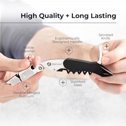 HiCoup Wine Opener (Classic Black / Thin)