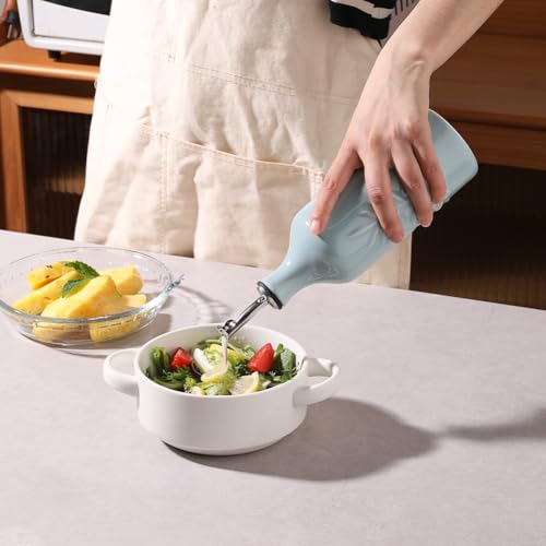 Sweejar Ceramic Olive Oil Dispenser Bottle (Light Blue / 20 oz, Set of 1)