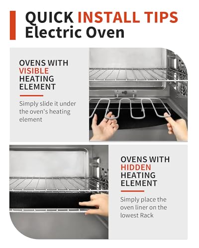 Large Roll Up Oven Liners (Black / 75"L x 17"W)