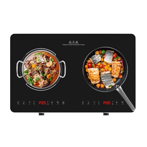 Double Induction Cooktop (24 Inch Black&White)