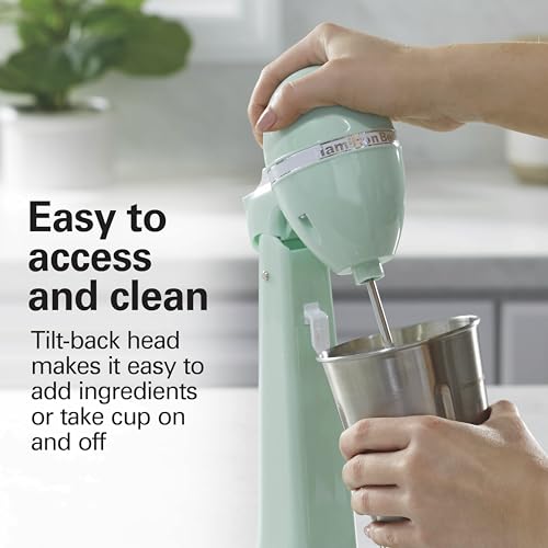 DrinkMaster Retro Milkshake Maker & Electric Drink Mixer (Mint / Extra-Large 28 oz.)