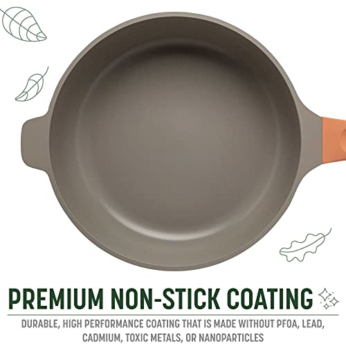 All-in-One Pan, Multilayer Nonstick Cookware Set, High-Performance Construction, Multipurpose Design Replaces Multiple Pots and Pans, Dishwasher Safe, 11-Inch, 4.4-Quart Capacity, Terracotta (Terracotta / 11-Inch / All-In-One Pan)