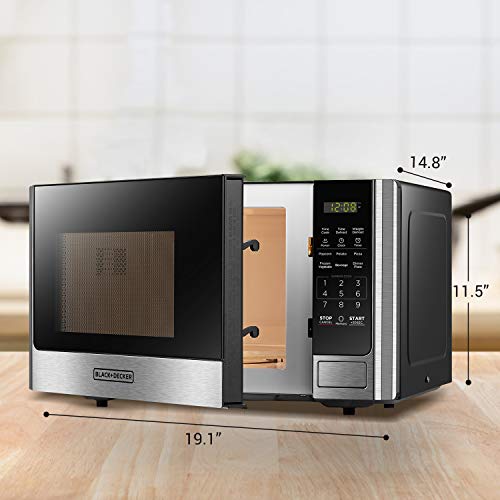 Countertop Microwave Oven (0.9 Cu.Ft Stainless Steel)