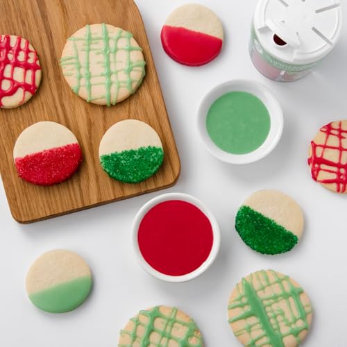 Sprinkles 6 Cell Edible Sprinkle Mix Jimmies Perfect for Cake Decorations Baking Ice Cream Cookies Cupcake Topper (Christmas)