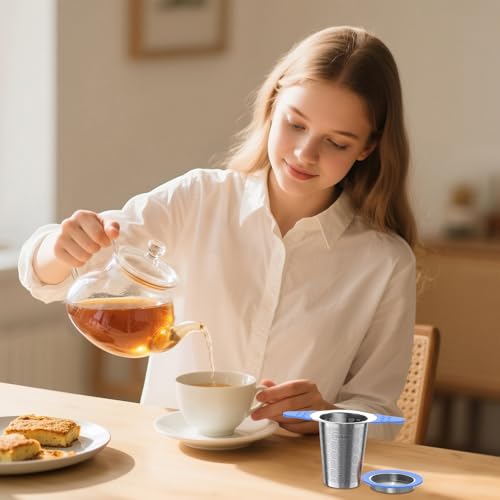 Tea Infuser for Loose Leaf Tea (1 Pack - Ocean Blue)