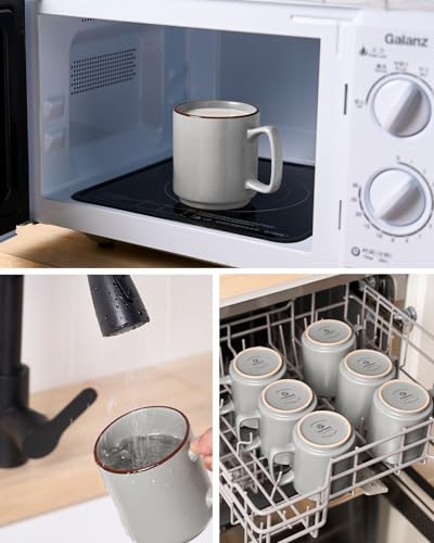 Coffee Mugs Set of 6 (Light Gray / 6pcs)