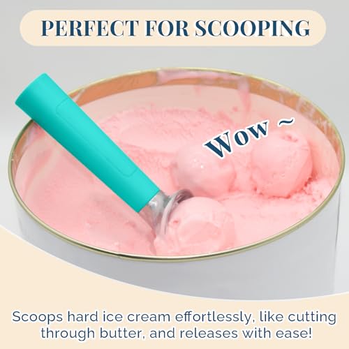 Heated Ice Cream Scoop Rechargeable (Retro Mint / 2 oz)
