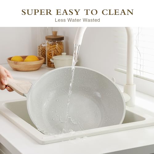 Ceramic Wok Pan (Gray)