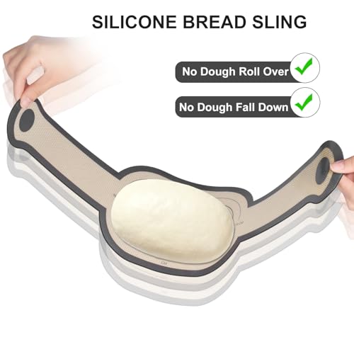 Silicone Bread Sling (2 Pcs Grey Oval)