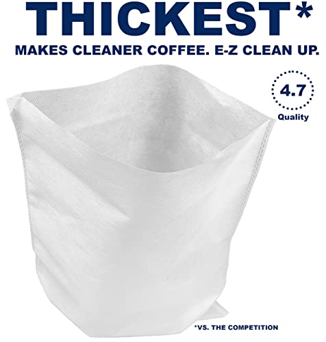 50 Pack) Cold Brew Coffee Filters, 12" x 13", Compatible with Leading Home Cold Brew Makers and Systems