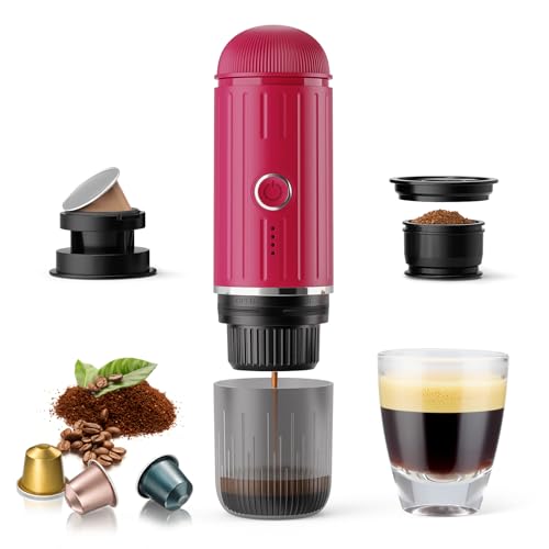 Portable Electric Espresso Machine (2218-RED)