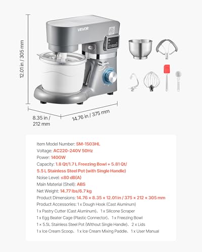 Ice Cream Maker (1.8 Qt)