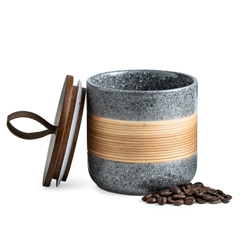 Ceramic Coffee Container (Grey / 18 fl.oz)