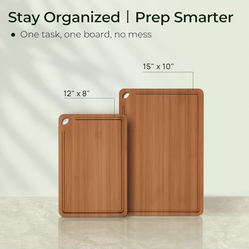 Butcher Block 2 (2-Piece / Carbonized Bamboo (Brown))