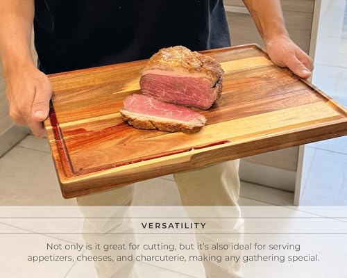 Wood Cutting Boards for Kitchen (17"L x 13"W / Acacia)