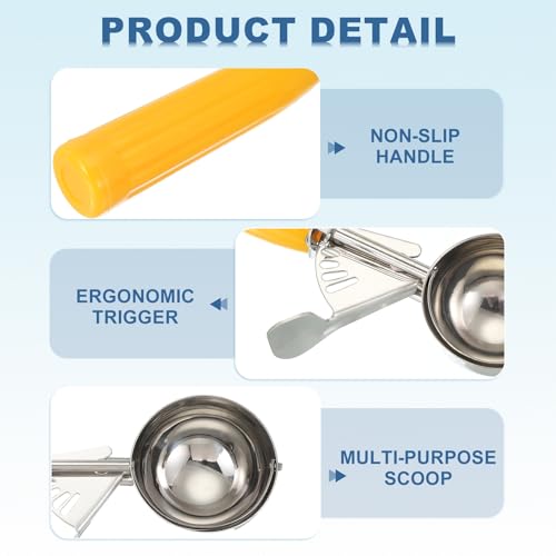 2 Pcs Cookie Scoops Ice Cream Scoop w