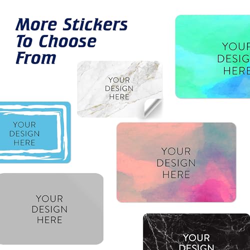 100 Custom Vinyl Stickers (Gold Marble / 6x4)